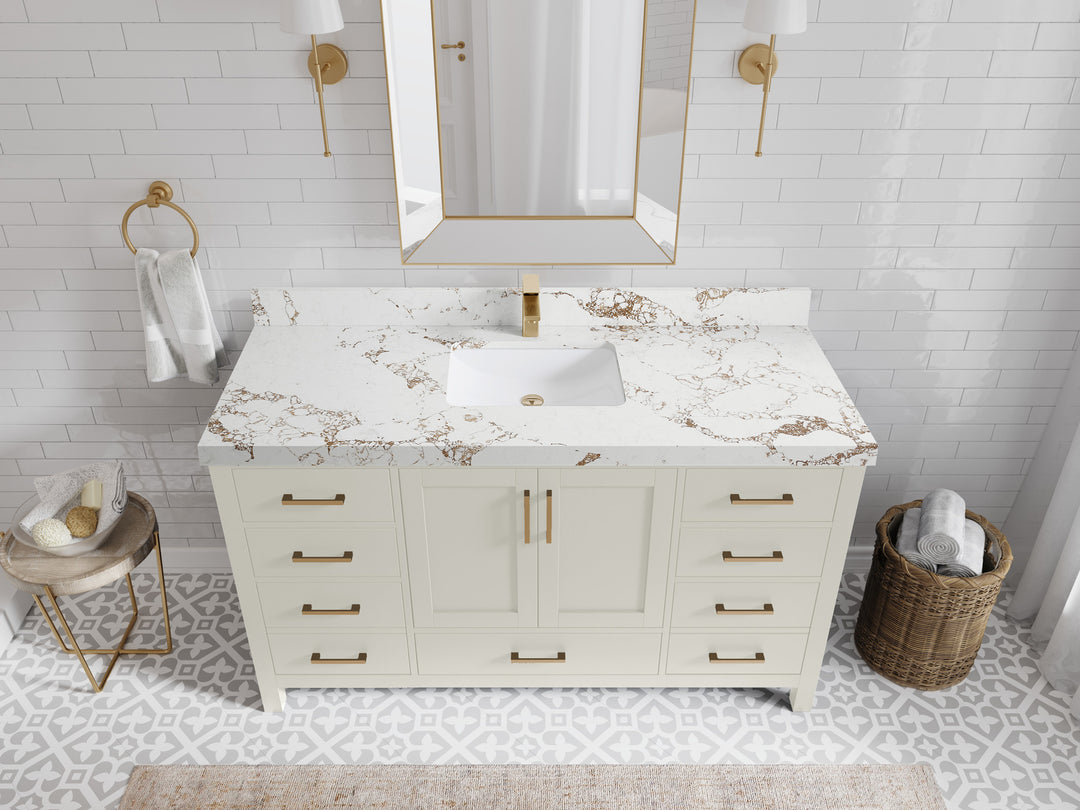 Malibu 60 in. W x 22 in. D Single Sink Bathroom Vanity