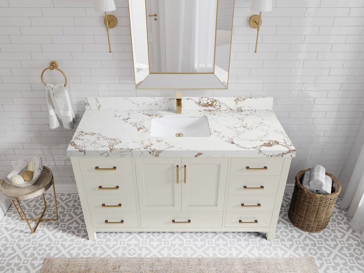 Malibu 60 in. W x 22 in. D Single Sink Bathroom Vanity - photo 36