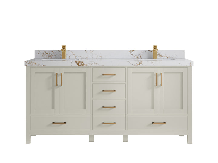 Malibu 72 in. W x 22 in. D Double Sink Bathroom Vanity - photo 37