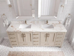 Malibu 80 in. W x 22 in. D Double Sink Bathroom Vanity - photo 8
