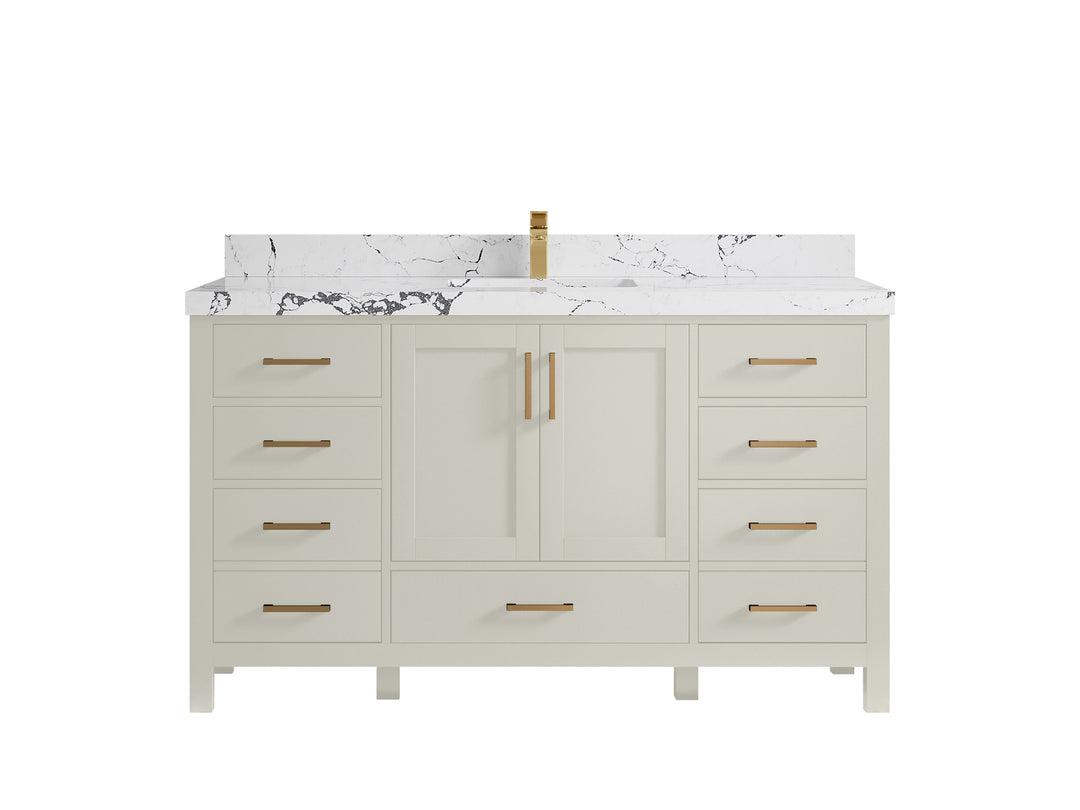 Malibu 60 in. W x 22 in. D Single Sink Bathroom Vanity