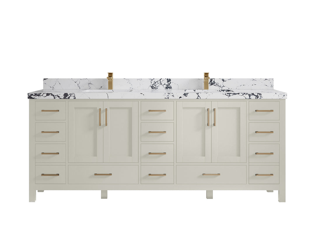 Malibu 84 in. W x 22 in. D Double Sink Bathroom Vanity