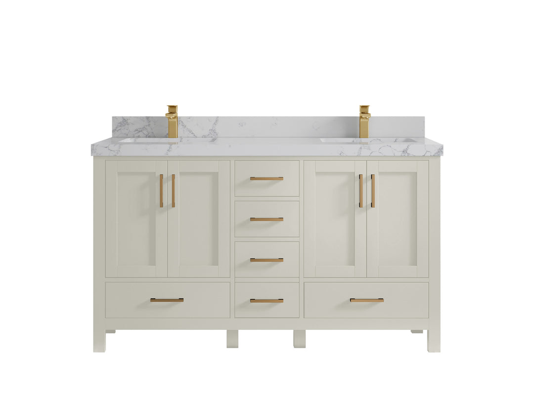 Malibu 60 in. W x 22 in. D Double Sink Bathroom Vanity