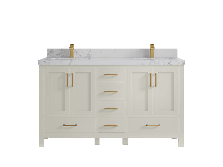 Malibu 60 in. W x 22 in. D Double Sink Bathroom Vanity - photo 41