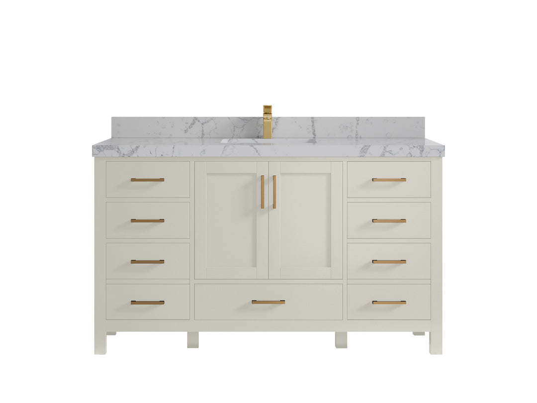Malibu 60 in. W x 22 in. D Single Sink Bathroom Vanity