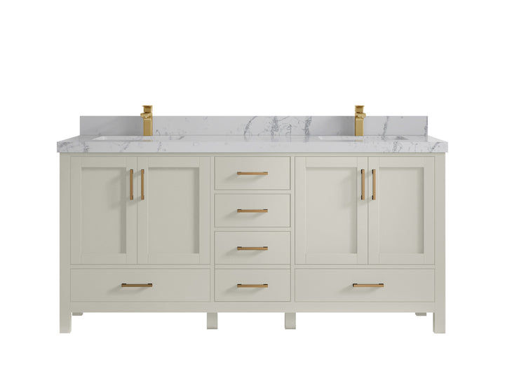 Malibu 72 in. W x 22 in. D Double Sink Bathroom Vanity - photo 41