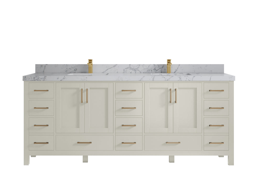 Malibu 84 in. W x 22 in. D Double Sink Bathroom Vanity
