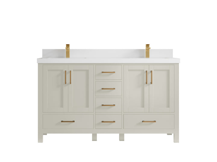 Malibu 60 in. W x 22 in. D Double Sink Bathroom Vanity - photo 43