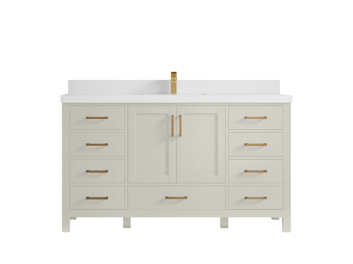 Malibu 60 in. W x 22 in. D Single Sink Bathroom Vanity - photo 43