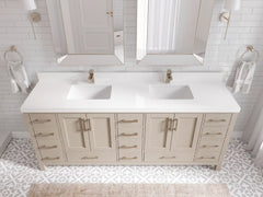 Malibu 80 in. W x 22 in. D Double Sink Bathroom Vanity - photo 7