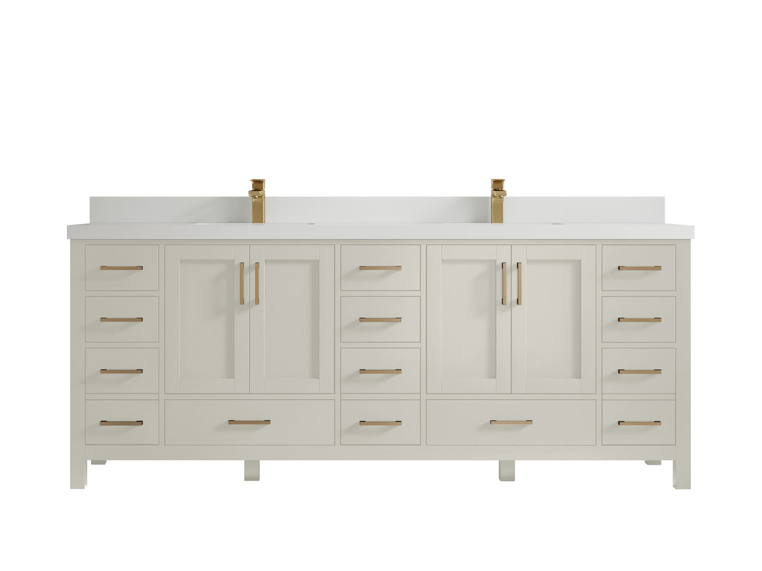 Malibu 84 in. W x 22 in. D Double Sink Bathroom Vanity