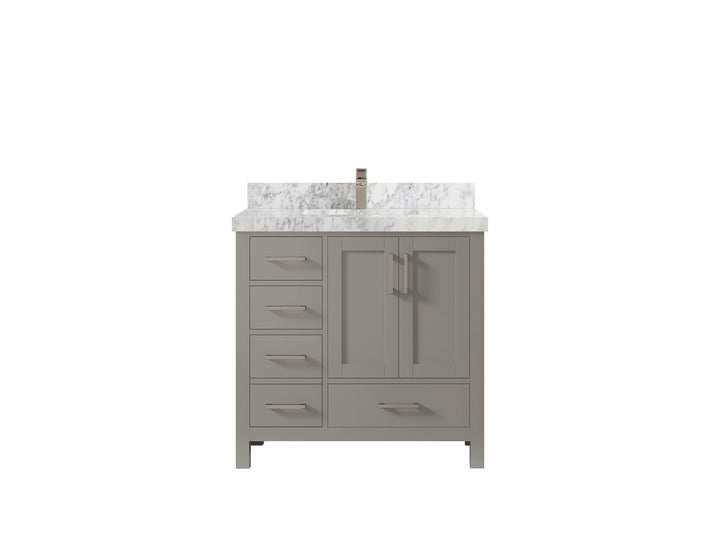 Malibu 36 in. W x 22 in. D Bathroom Vanity Center Sink 2 - photo 11