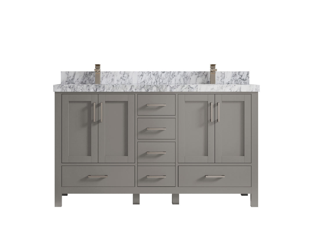 Malibu 60 in. W x 22 in. D Double Sink Bathroom Vanity