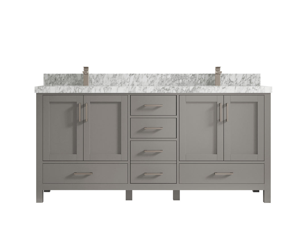 Malibu 72 in. W x 22 in. D Double Sink Bathroom Vanity