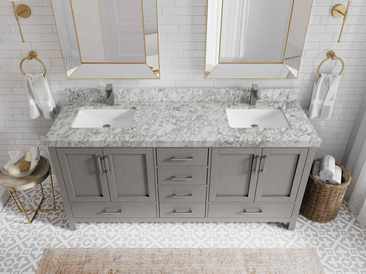 Malibu 72 in. W x 22 in. D Double Sink Bathroom Vanity - photo 10