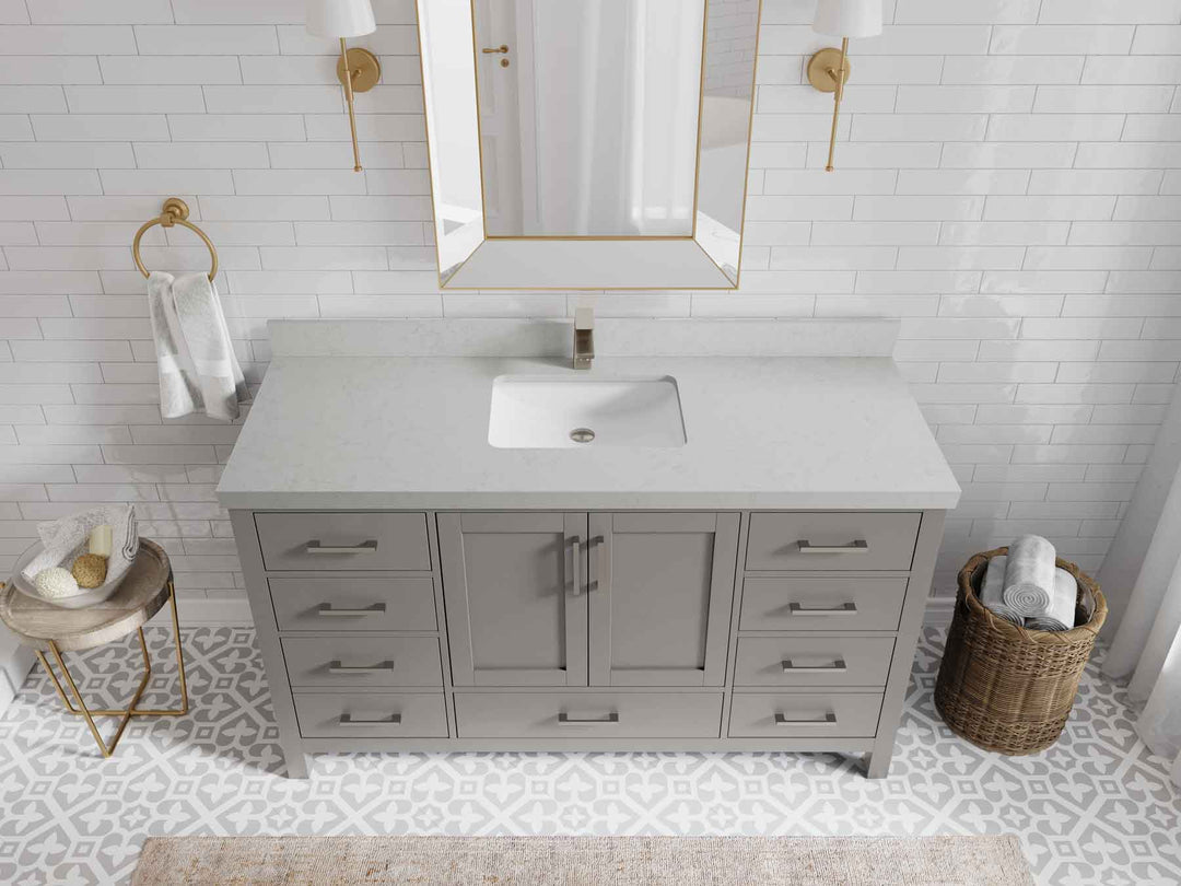Malibu 60 in. W x 22 in. D Single Sink Bathroom Vanity