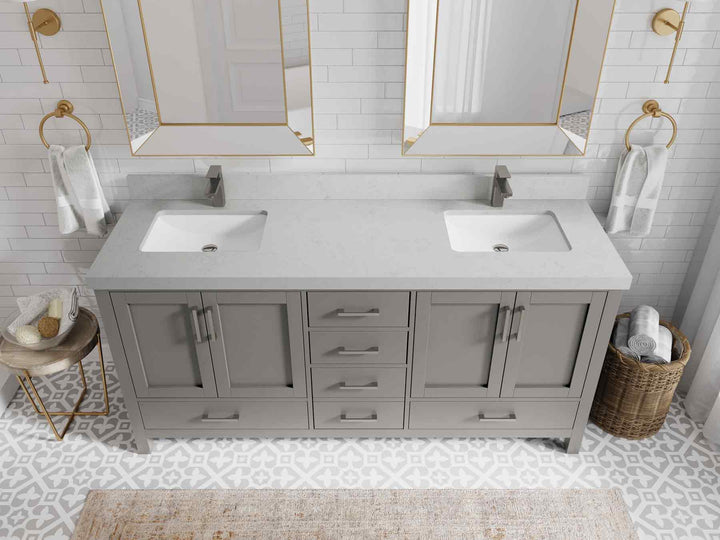 Malibu 72 in. W x 22 in. D Double Sink Bathroom Vanity - photo 12
