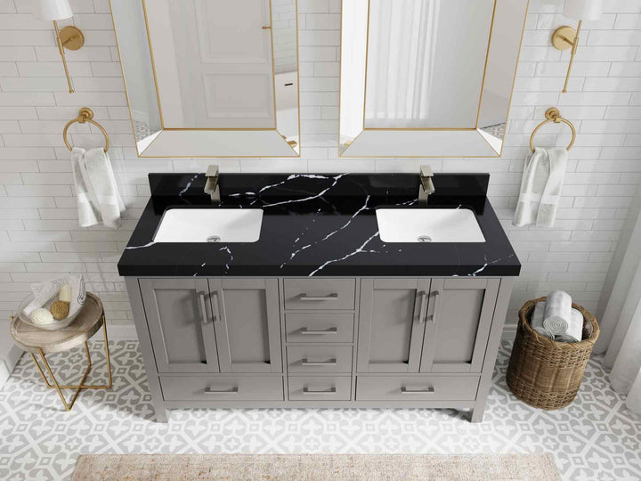 Malibu 60 in. W x 22 in. D Double Sink Bathroom Vanity - photo 8