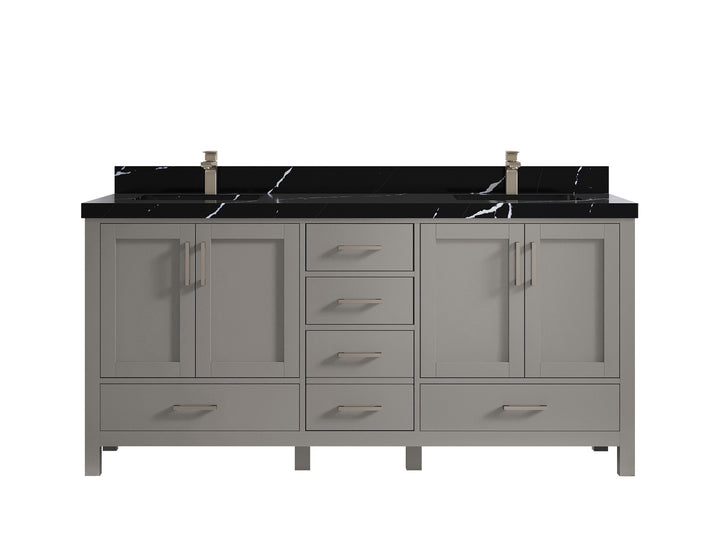 Malibu 72 in. W x 22 in. D Double Sink Bathroom Vanity - photo 9