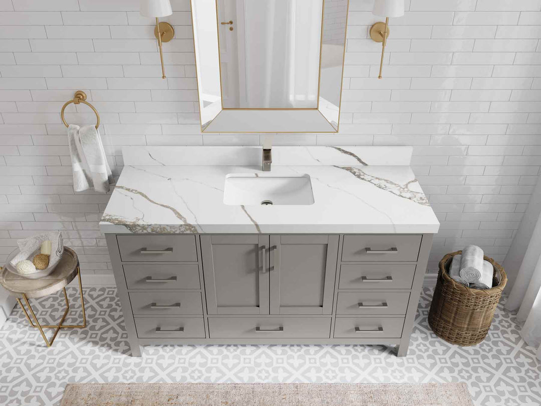 Malibu 60 in. W x 22 in. D Single Sink Bathroom Vanity