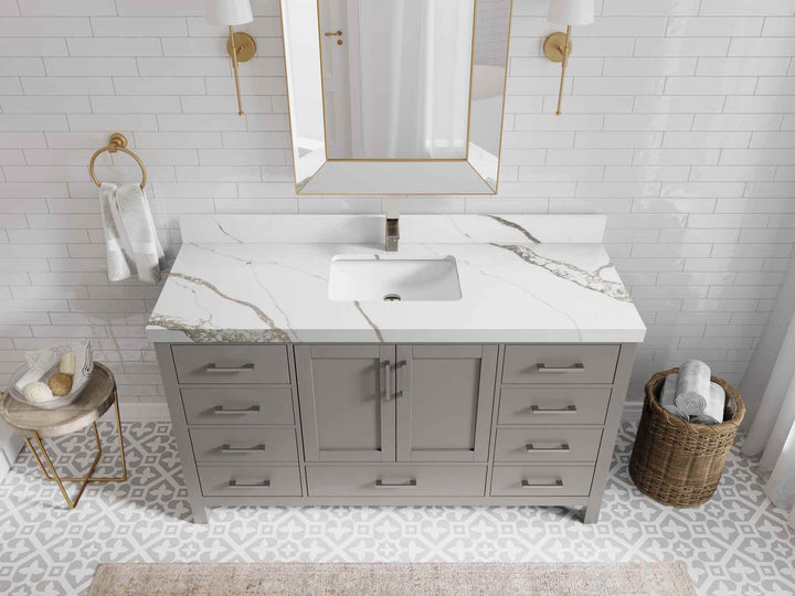 Malibu 60 in. W x 22 in. D Single Sink Bathroom Vanity - photo 14