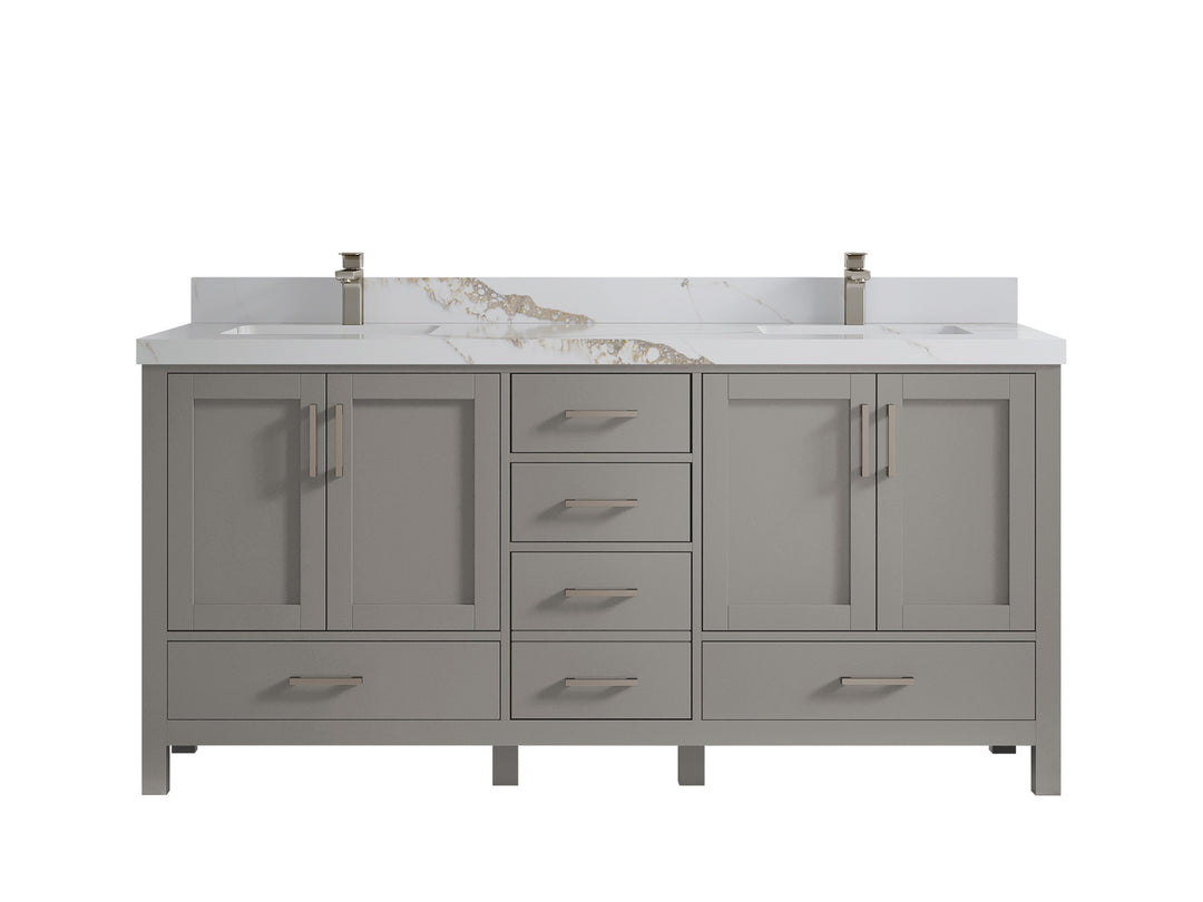 Malibu 72 in. W x 22 in. D Double Sink Bathroom Vanity