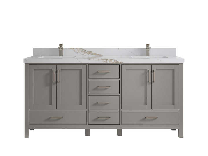 Malibu 72 in. W x 22 in. D Double Sink Bathroom Vanity - photo 15