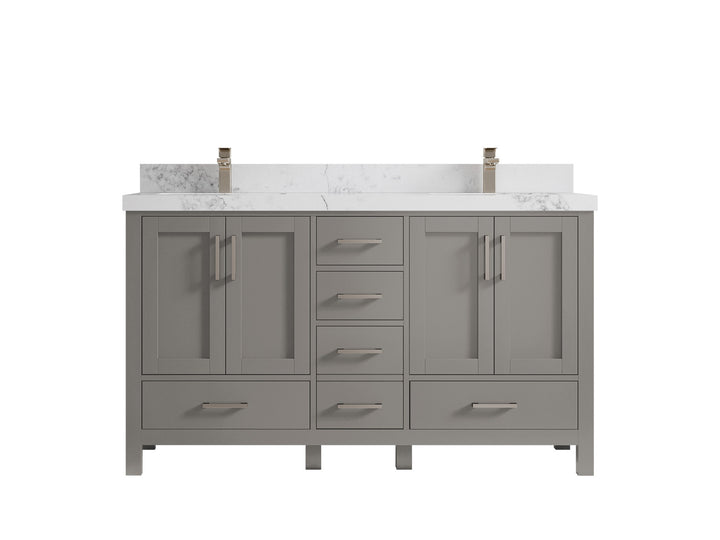 Malibu 60 in. W x 22 in. D Double Sink Bathroom Vanity - photo 19