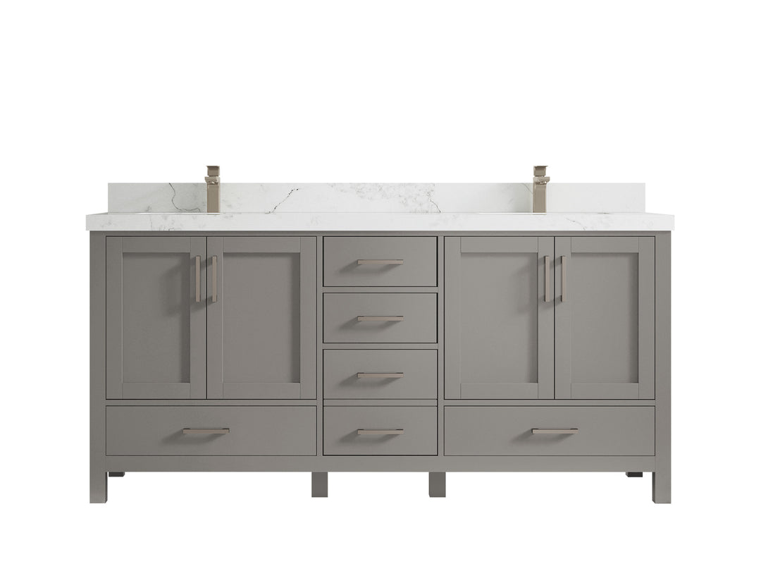 Malibu 72 in. W x 22 in. D Double Sink Bathroom Vanity