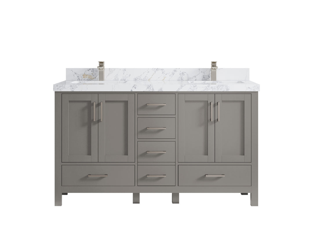 Malibu 60 in. W x 22 in. D Double Sink Bathroom Vanity