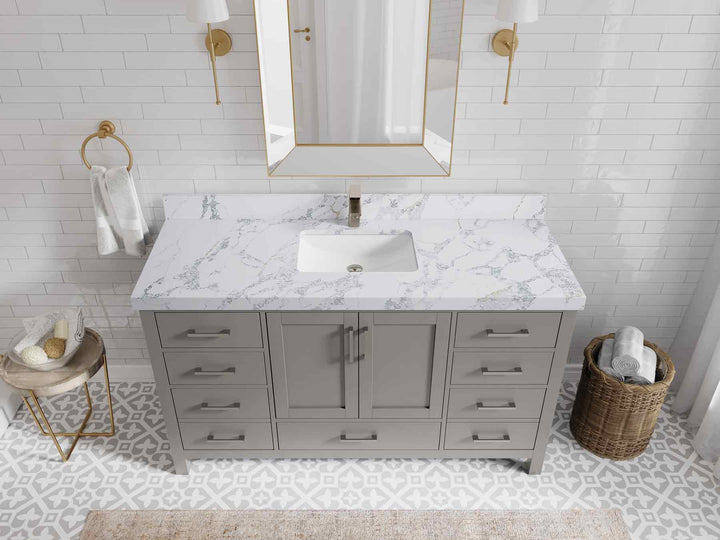 Malibu 60 in. W x 22 in. D Single Sink Bathroom Vanity - photo 20