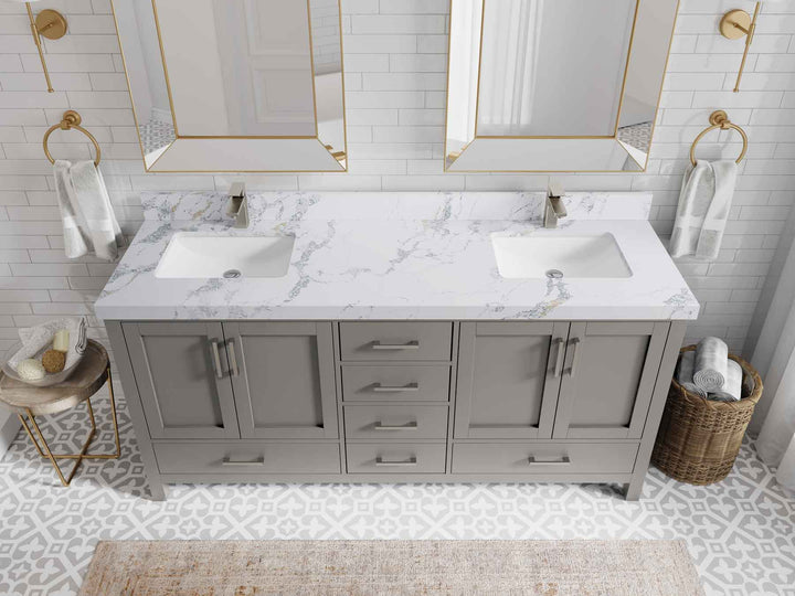 Malibu 72 in. W x 22 in. D Double Sink Bathroom Vanity - photo 20