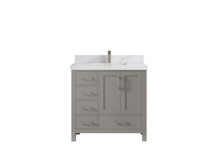 Malibu 36 in. W x 22 in. D Bathroom Vanity Center Sink 2 - photo 23