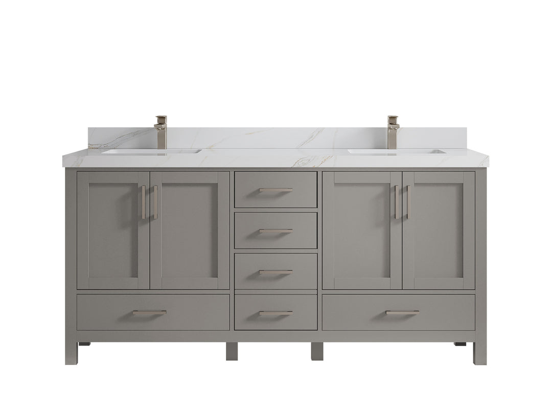 Malibu 72 in. W x 22 in. D Double Sink Bathroom Vanity