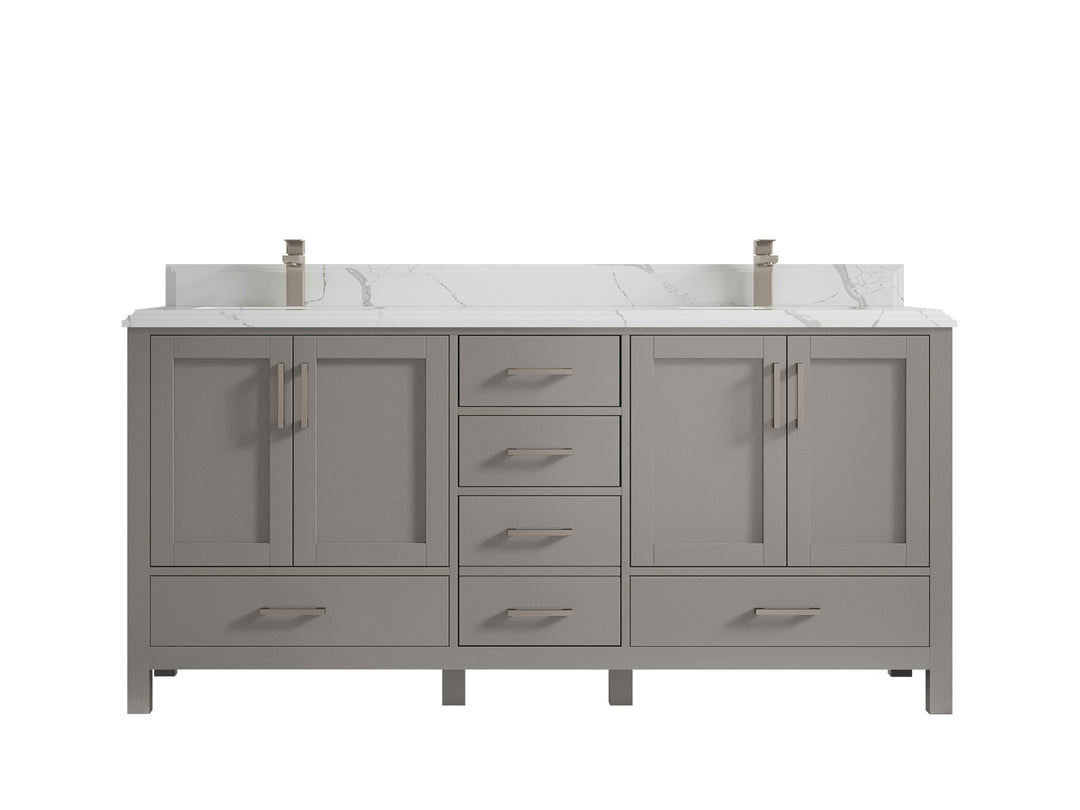 Malibu 72 in. W x 22 in. D Double Sink Bathroom Vanity