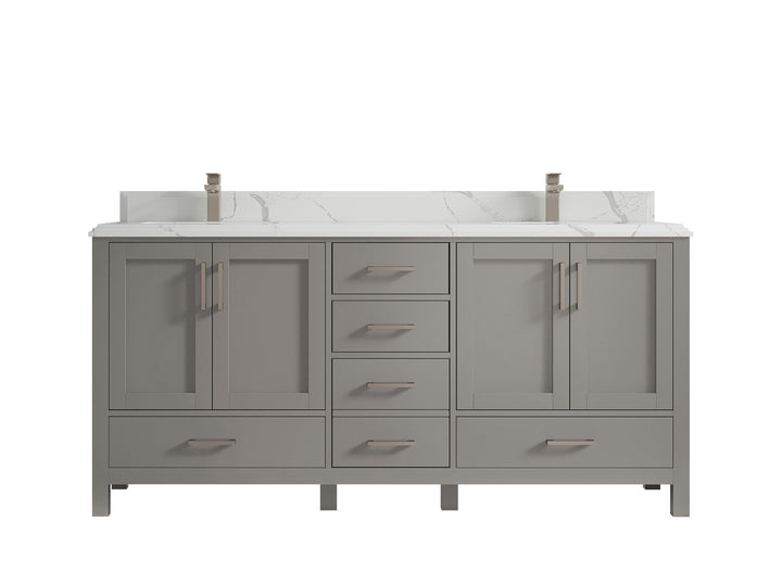 Malibu 72 in. W x 22 in. D Double Sink Bathroom Vanity - photo 25
