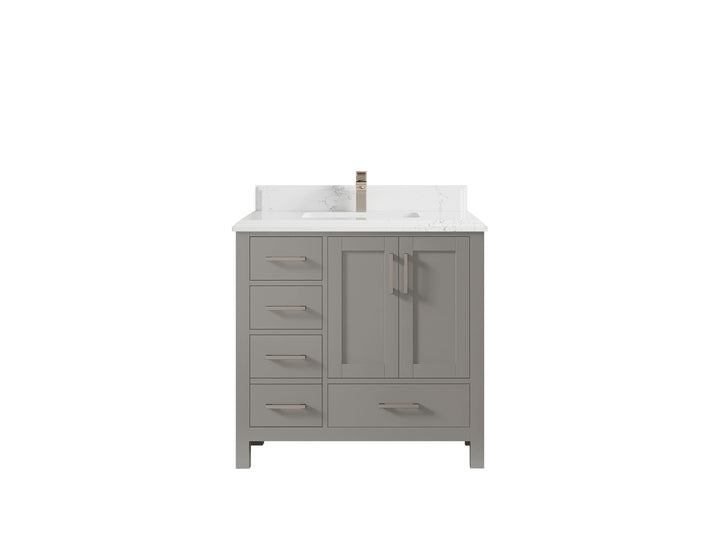 Malibu 36 in. W x 22 in. D Bathroom Vanity Center Sink 2 - photo 27