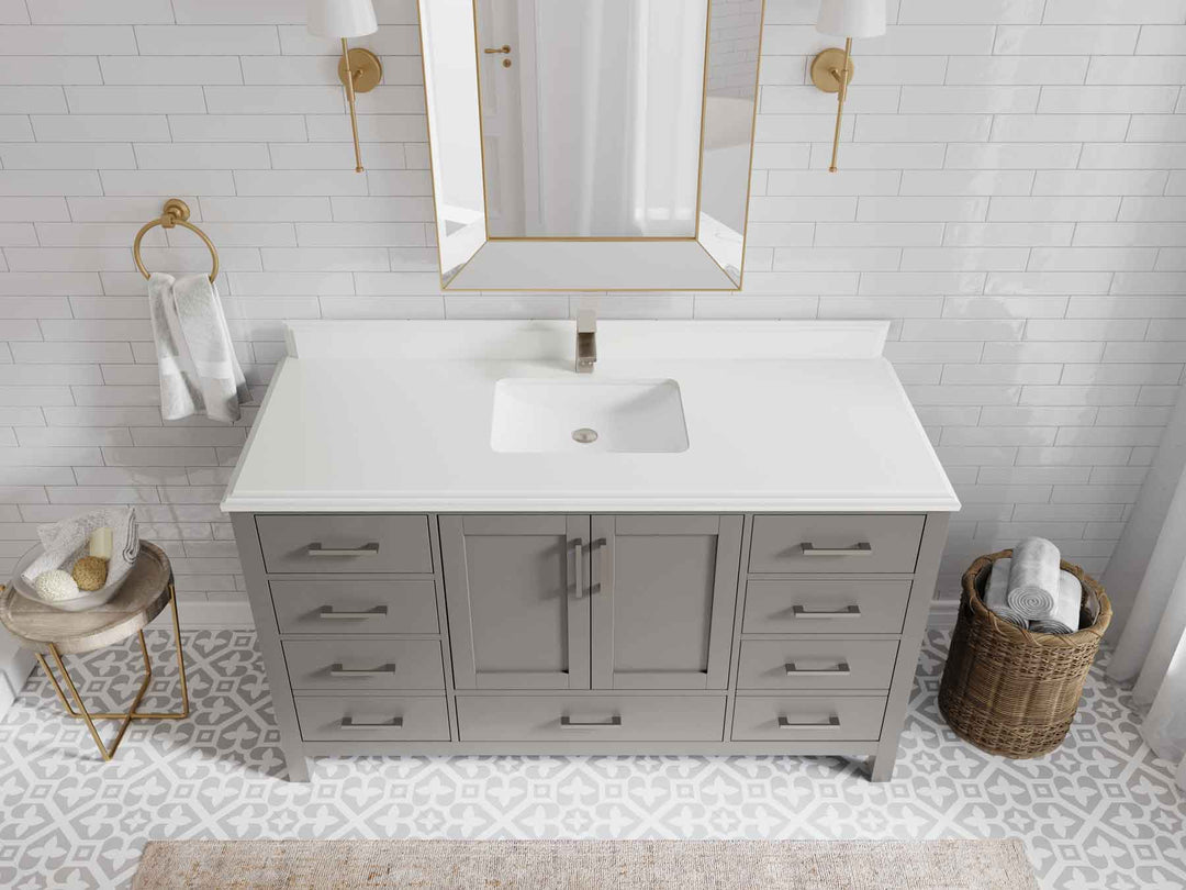 Malibu 60 in. W x 22 in. D Single Sink Bathroom Vanity