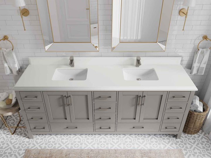 Malibu 84 in. W x 22 in. D Double Sink Bathroom Vanity - photo 28