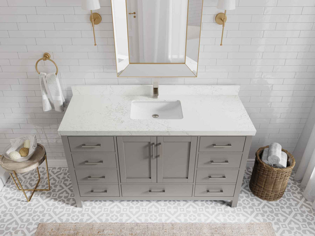 Malibu 60 in. W x 22 in. D Single Sink Bathroom Vanity