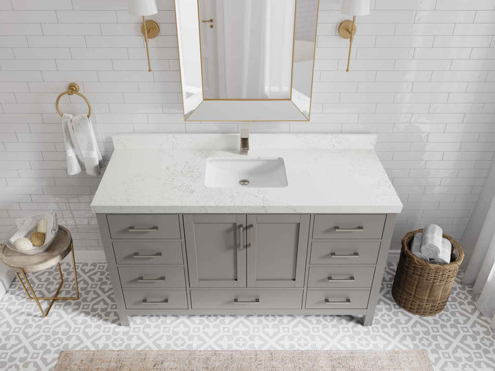 Malibu 60 in. W x 22 in. D Single Sink Bathroom Vanity - photo 30