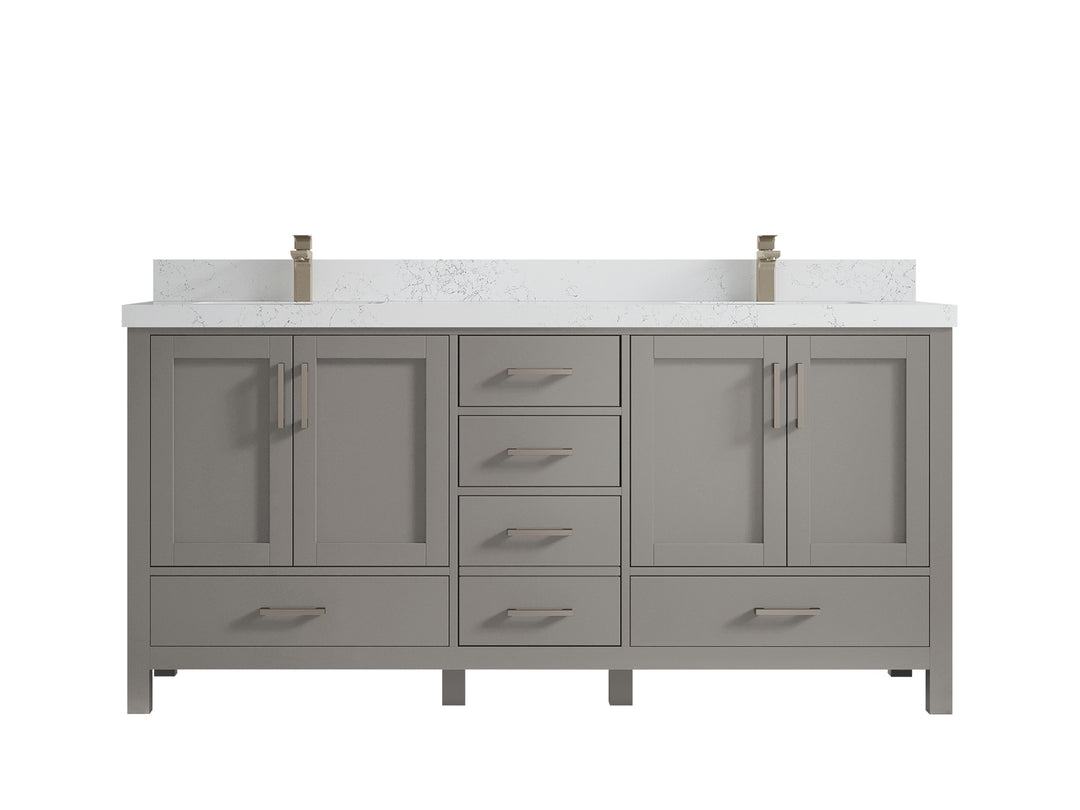 Malibu 72 in. W x 22 in. D Double Sink Bathroom Vanity