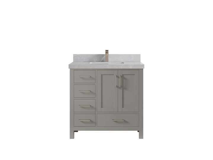 Malibu 36 in. W x 22 in. D Bathroom Vanity Center Sink 2 - photo 33