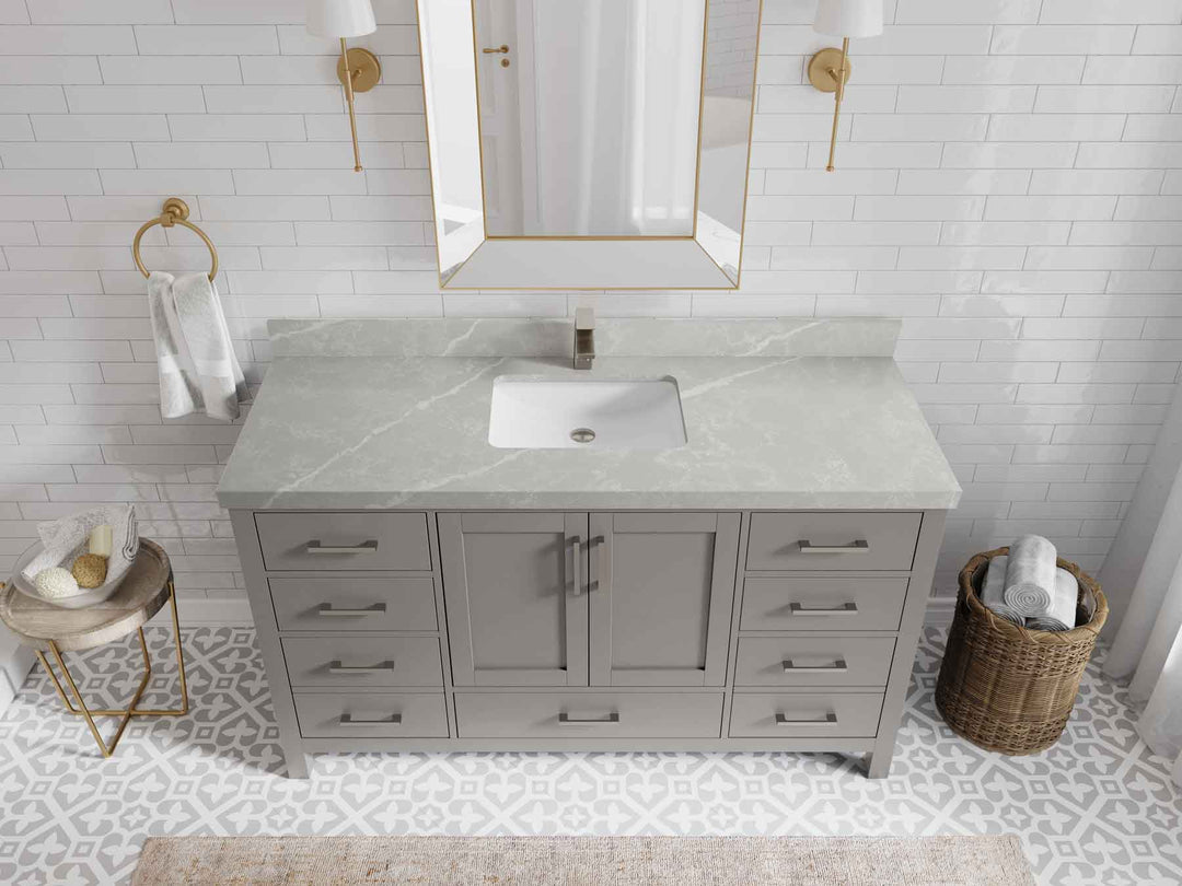 Malibu 60 in. W x 22 in. D Single Sink Bathroom Vanity