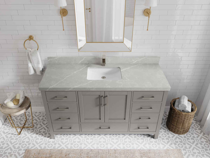 Malibu 60 in. W x 22 in. D Single Sink Bathroom Vanity - photo 32