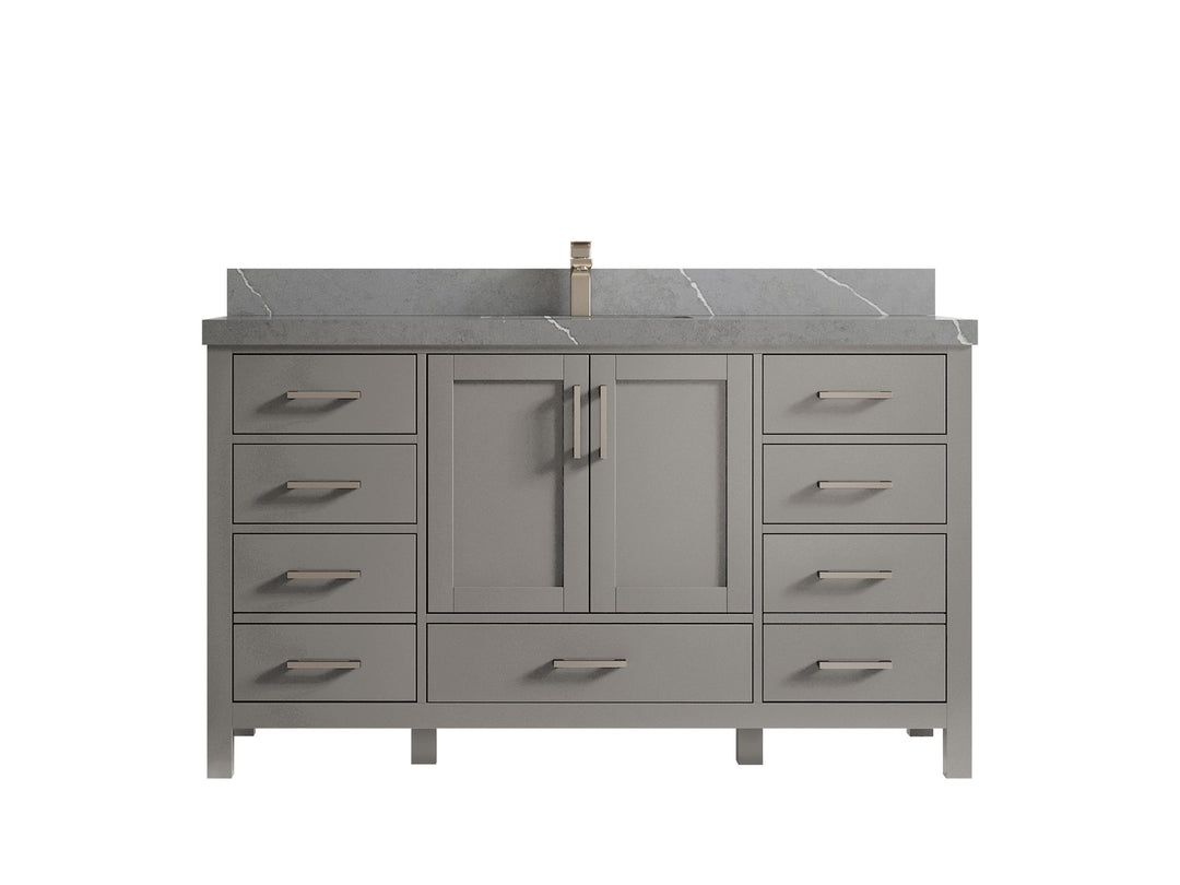 Malibu 60 in. W x 22 in. D Single Sink Bathroom Vanity