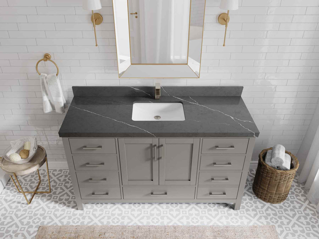 Malibu 60 in. W x 22 in. D Single Sink Bathroom Vanity