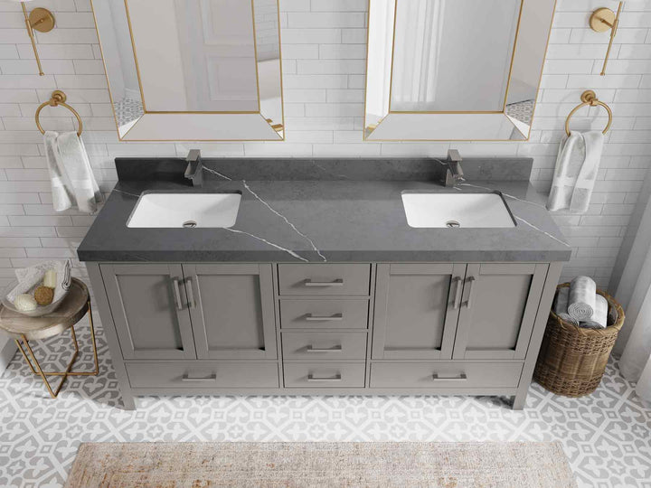 Malibu 72 in. W x 22 in. D Double Sink Bathroom Vanity - photo 34
