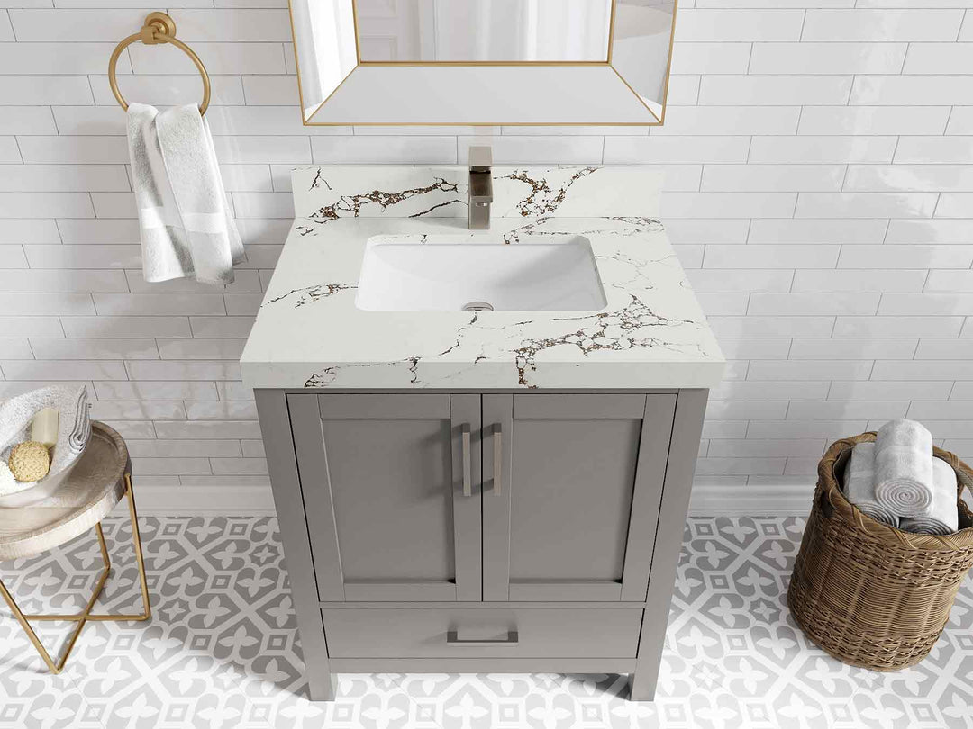 Malibu 30 in. W x 22 in. D Single Sink Bathroom Vanity