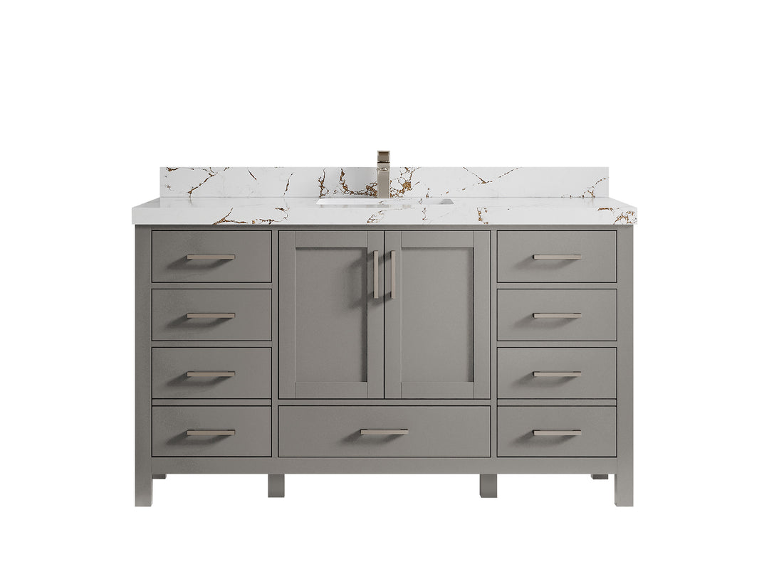 Malibu 60 in. W x 22 in. D Single Sink Bathroom Vanity
